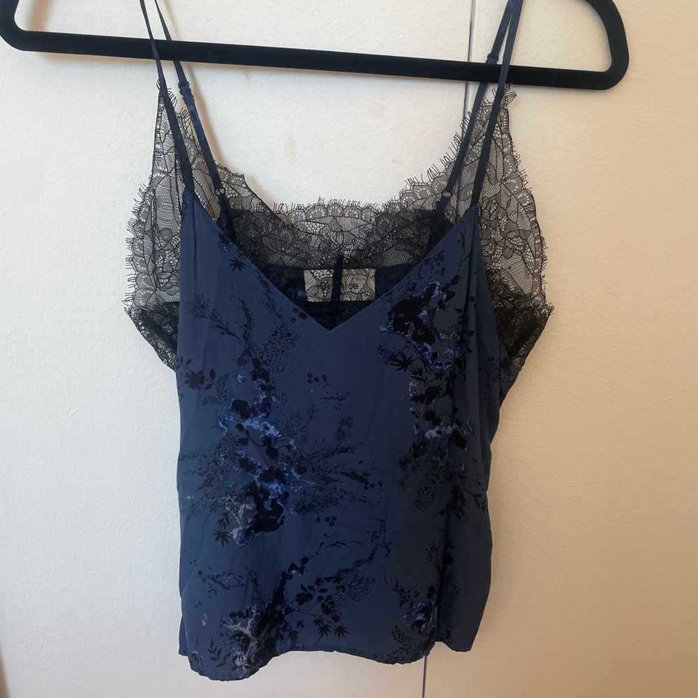 Berenice navy lace cami size S. Like new